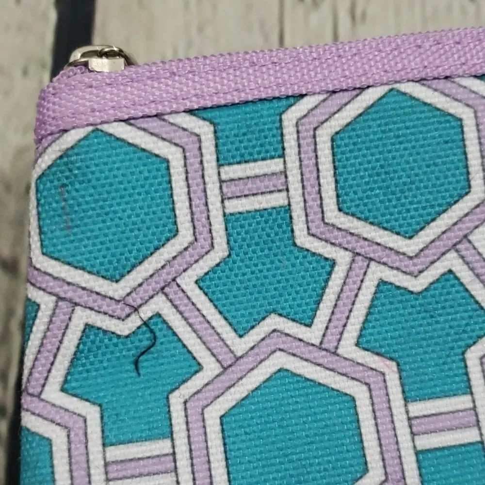 Clinique Jonathan Adler Blue Abstract Makeup Bag